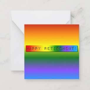 Carte De Correspondance Rainbow Bonne retraite !