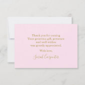 Carte De Correspondance Rainbow Girl Merci Note Card (Dos)