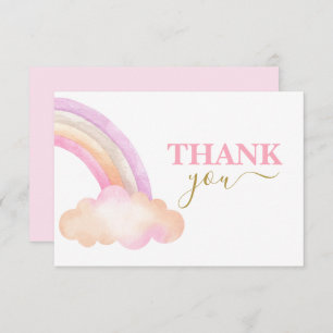 Carte De Correspondance  Rainbow Girl Merci Note Card
