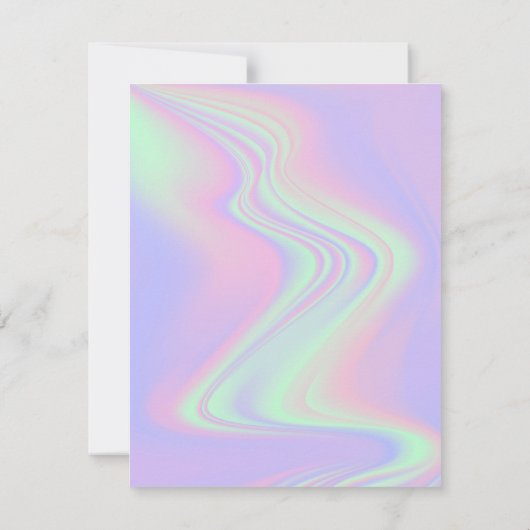Carte De Correspondance Rainbow Holographic Business Logo Code QR (Dos)
