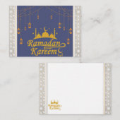 Carte De Correspondance Ramadan Kareem (Devant / Derrière)