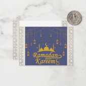 Carte De Correspondance Ramadan Kareem (Devant/Arrière en situation)
