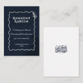 Carte De Correspondance Ramadan Kareem Elegant Islamic Greeting Card (Devant / Derrière)