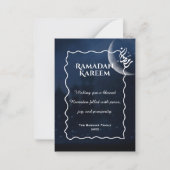 Carte De Correspondance Ramadan Kareem Personalized Greeting Card | Elegan (Devant)