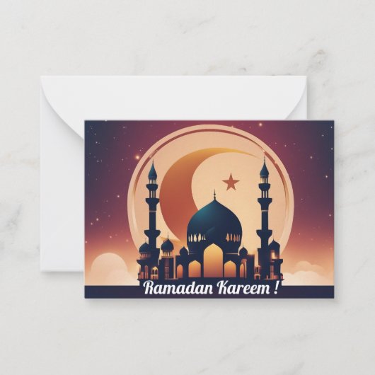 Carte De Correspondance Ramadan Karim ! (Devant)