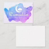 Carte De Correspondance Ramadan Moubarak (Devant / Derrière)