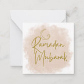 Carte De Correspondance Ramadan mubarak (Dos)