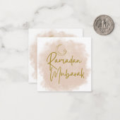 Carte De Correspondance Ramadan mubarak (Devant/Arrière en situation)