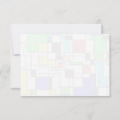 Carte De Correspondance Random Squares Homage To Mondrian Personalized (Dos)