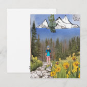 Carte De Correspondance Randonnée en nature (Devant / Derrière)