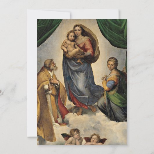 Carte De Correspondance Raphael - La Madone Sixtine, (Devant)