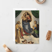 Carte De Correspondance Raphael - La Madone Sixtine, (Devant/Arrière en situation)
