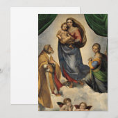 Carte De Correspondance Raphael - La Madone Sixtine, (Devant / Derrière)