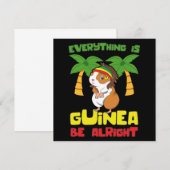 Carte De Correspondance Rasta Guinea Pig (Devant / Derrière)
