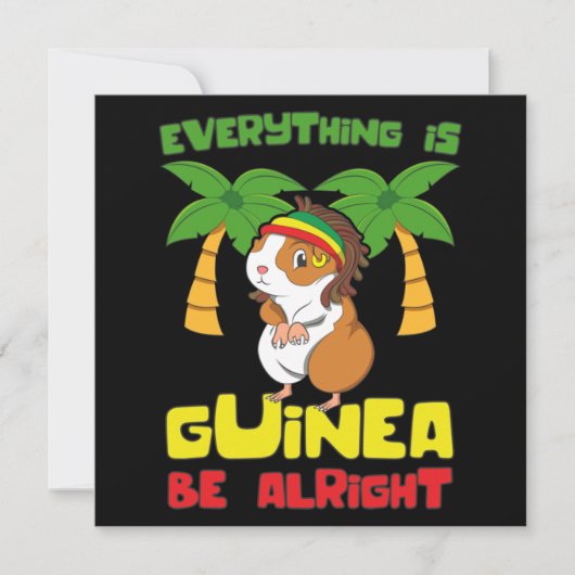 Carte De Correspondance Rasta Guinea Pig (Devant)
