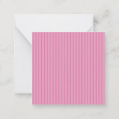 Carte De Correspondance Rayure rose personnalisée (Dos)
