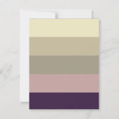 Carte De Correspondance Rayures de tempête d'Améthyste Personnalisées (Dos)