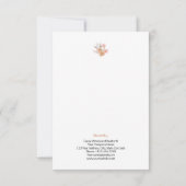 Carte De Correspondance Realtor Félicitations Fleurs Personnalisées (Dos)