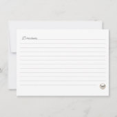 Carte De Correspondance Recette Elegant Pearl Fête des mariées (Dos)