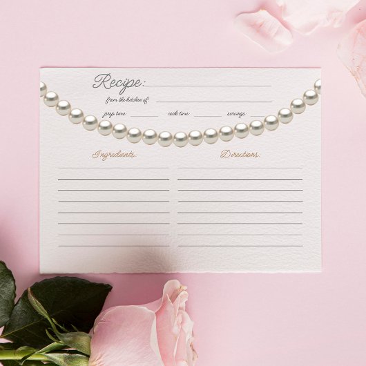 Carte De Correspondance Recette Elegant Pearl Fête des mariées