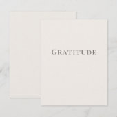 Carte De Correspondance Reconnaissance – Conception de typographie minimal (Devant / Derrière)