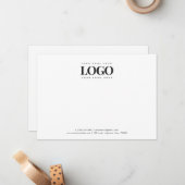 Carte De Correspondance Rectangle Entreprise Logo Entreprise Personnalisé (Devant/Arrière en situation)