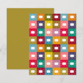 Carte De Correspondance Rectangles atomiques (Devant / Derrière)
