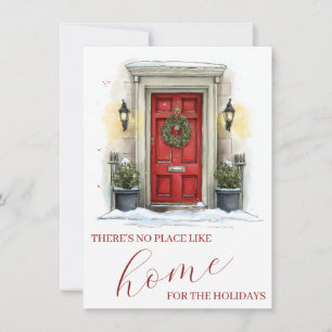 Carte De Correspondance Red Door Real Estate Marketing Noël