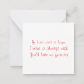 Carte De Correspondance Red Hearts Tree Saint Valentin (Dos)