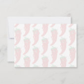 Carte De Correspondance Red Hot Pepper Diva Cute Custom Monogram (Dos)