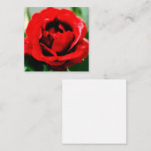 Carte De Correspondance Red Rose Love (Devant / Derrière)