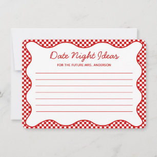Carte De Correspondance Red That's Amore Fête des mariées Date Night Ideas