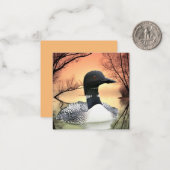 Carte De Correspondance Réflexions sur le Loon (Devant/Arrière en situation)