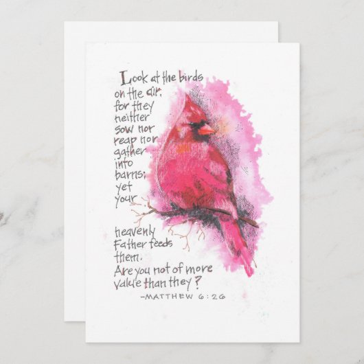 CARTE DE CORRESPONDANCE REGARDEZ LES OISEAUX (Devant / Derrière)