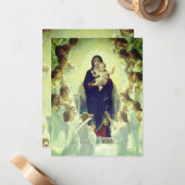 Carte De Correspondance Regina Angelorum - William-Adolphe Bouguereau (Devant/Arrière en situation)