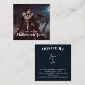 Carte De Correspondance Reine gothique dans le cimetière Lune (Devant / Derrière)