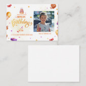 Carte De Correspondance Rejoignez-nous pour célébrer l'invitation photo d' (Devant / Derrière)