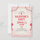 Carte De Correspondance Rejoignez-nous pour la fête de la Saint-Valentin (Devant)