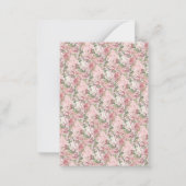 Carte De Correspondance Religieux St. Therese Élégant Roses de prière Note (Dos)