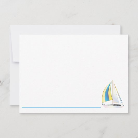 Carte De Correspondance Remarque Bateau à voile (Devant)