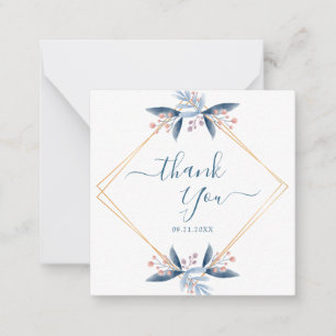 Carte De Correspondance Remerciement de mariage pour un budget verdure géo