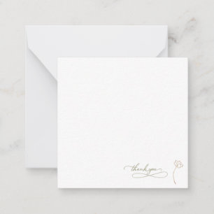 Carte De Correspondance Remerciement Élégant Mariage Contemporain Sauge Vi