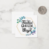 Carte De Correspondance Remerciements, grâces et bénis (Devant/Arrière en situation)