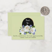 Carte De Correspondance Remerciements pour les funérailles (Devant/Arrière en situation)