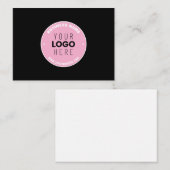 Carte De Correspondance Remplacement et modification faciles du logo | Ros (Devant / Derrière)