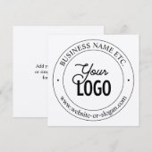 Carte De Correspondance Remplacement et personnalisation faciles du logo | (Devant / Derrière)