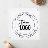 Carte De Correspondance Remplacement et personnalisation faciles du logo | (Devant/Arrière en situation)