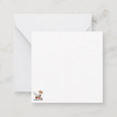 Carte De Correspondance Renne Confus Personnage de Noël Drôle (Dos)