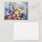 Carte De Correspondance Renoir - Roses dans une fenêtre (Devant / Derrière)