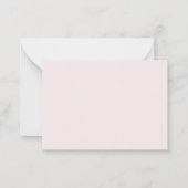 Carte De Correspondance Réponse RSVP ruban rose blush (Dos)
